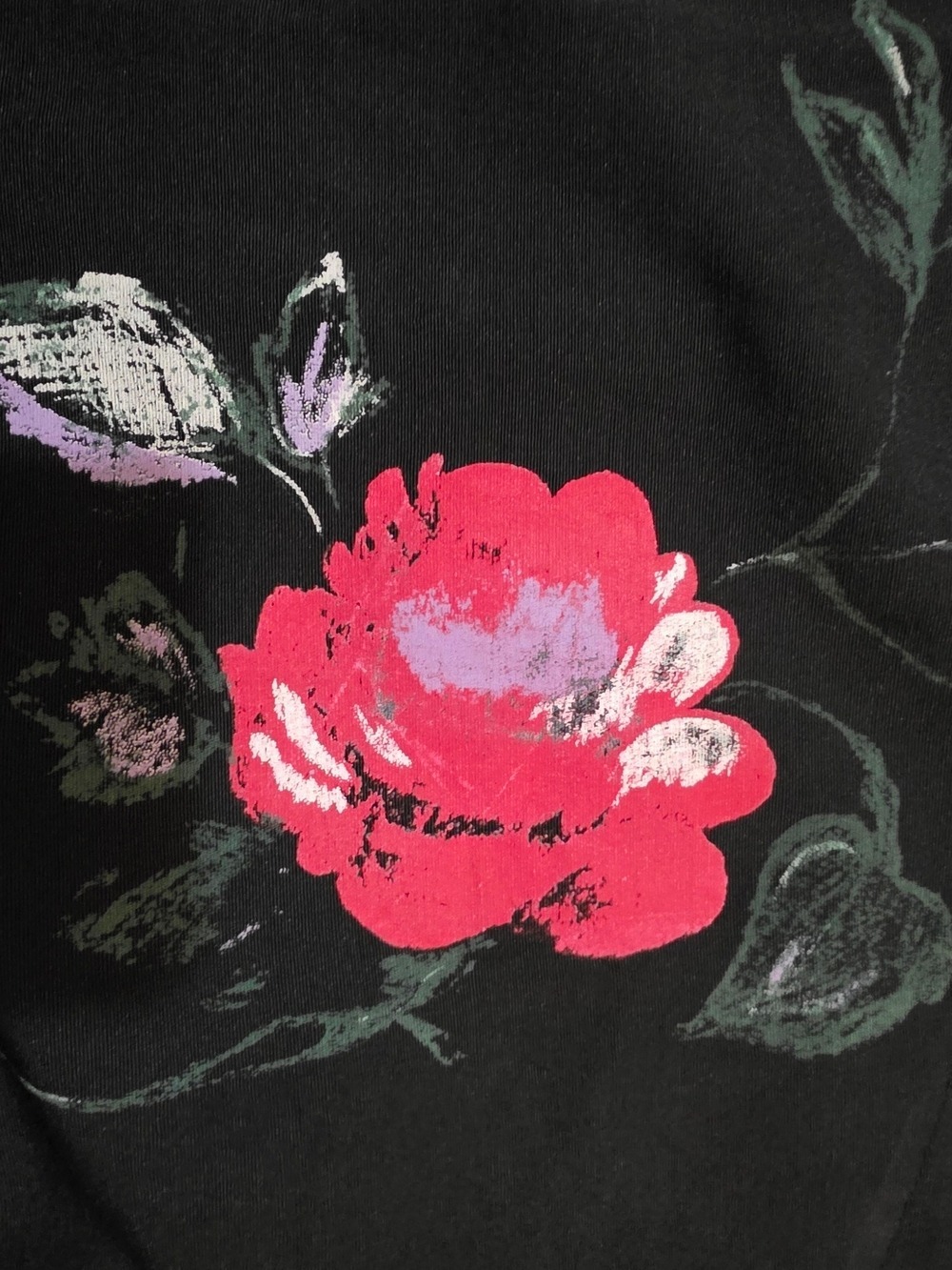 4/$67 Deal! Vintage Canadian Made Jessica Black Dress with Floral Embroidery - Picture 10 of 12